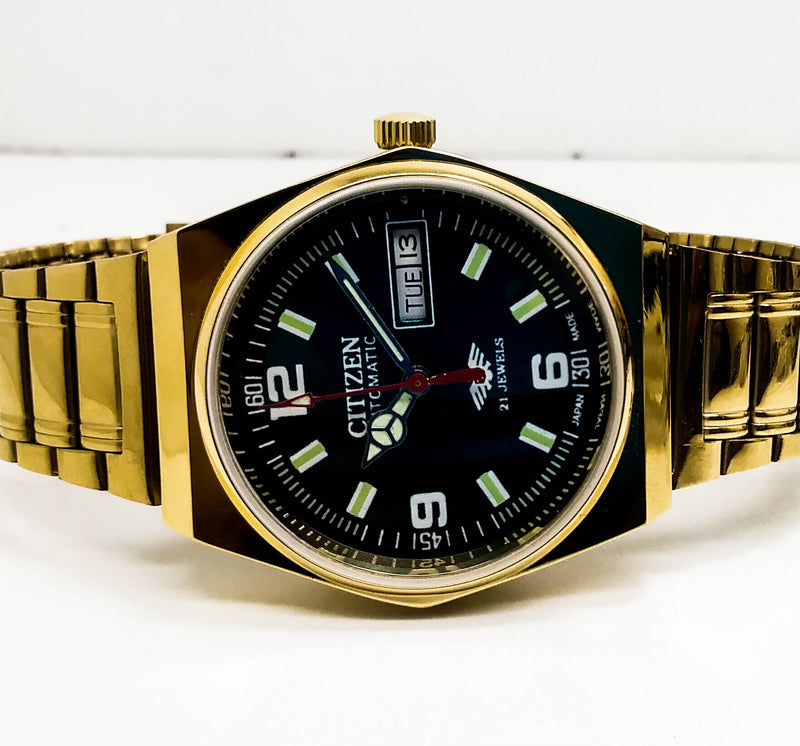 Citizen Automatic 8200 Movement stainless steel Japan Made 21 Jewels Men s Wrist Watch ₹ 3,008.21