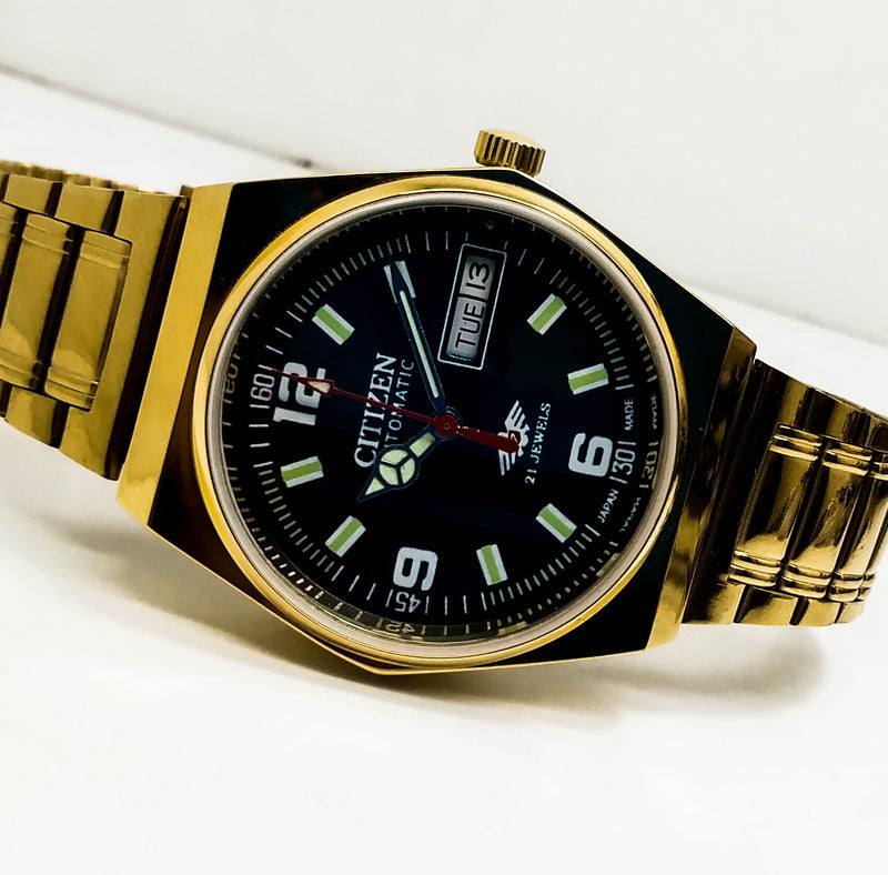 Citizen Automatic 8200 Movement stainless steel Japan Made 21 Jewels Men s Wrist Watch ₹ 3,008.21