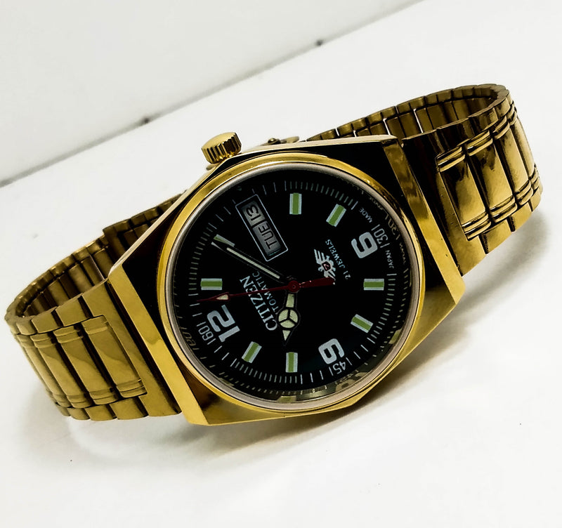 Citizen Automatic 8200 Movement stainless steel Japan Made 21 Jewels Men s Wrist Watch ₹ 3,008.21