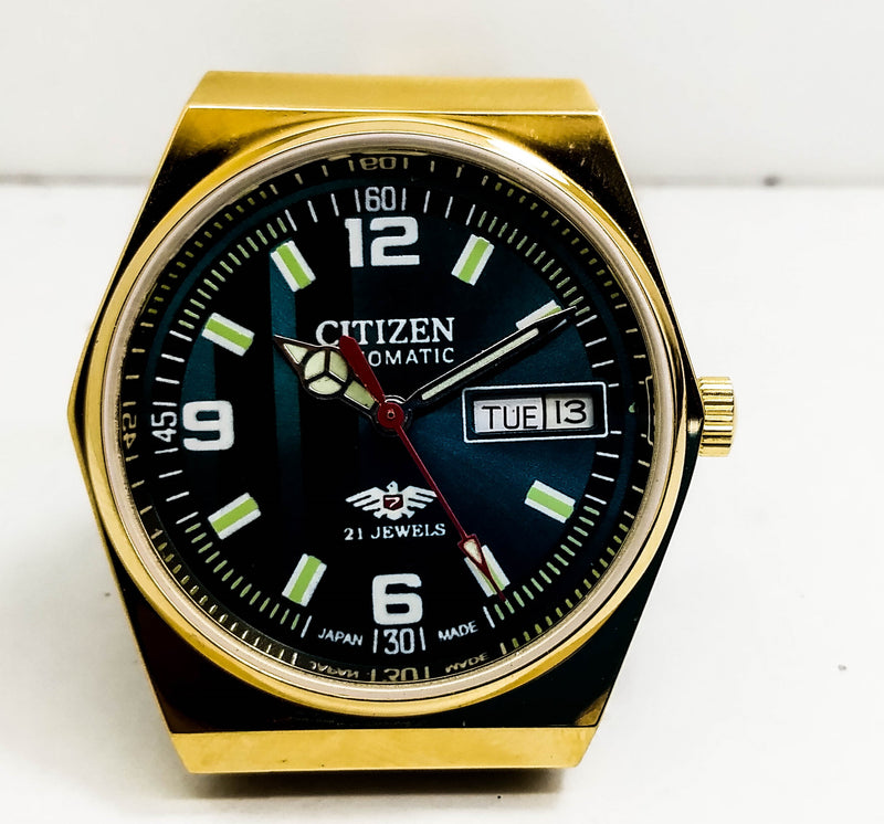 Citizen Automatic 8200 Movement stainless steel Japan Made 21 Jewels Men s Wrist Watch ₹ 3,008.21