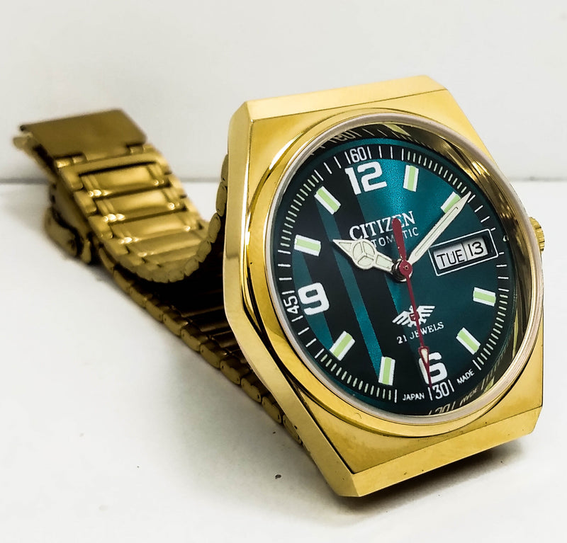 Citizen Automatic 8200 Movement stainless steel Japan Made 21 Jewels Men s Wrist Watch ₹ 3,008.21