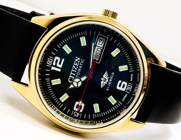 Citizen Automatic 8200 Movement stainless steel Japan Made 21 Jewels Men s Wrist Watch