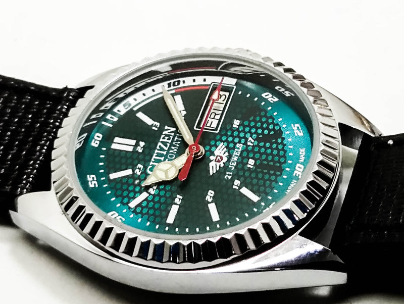 Citizen Automatic 8200 Movement stainless steel Japan Made 21 Jewels Men s Wrist Watch