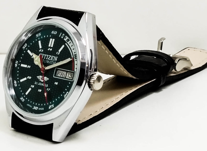 Citizen Automatic 8200 Movement stainless steel Japan Made 21 Jewels Men s Wrist Watch