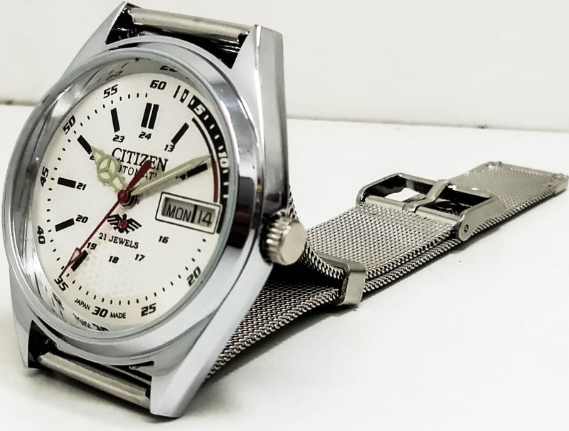 Citizen Automatic 8200 Movement stainless steel Japan Made 21 Jewels Men s Wrist Watch