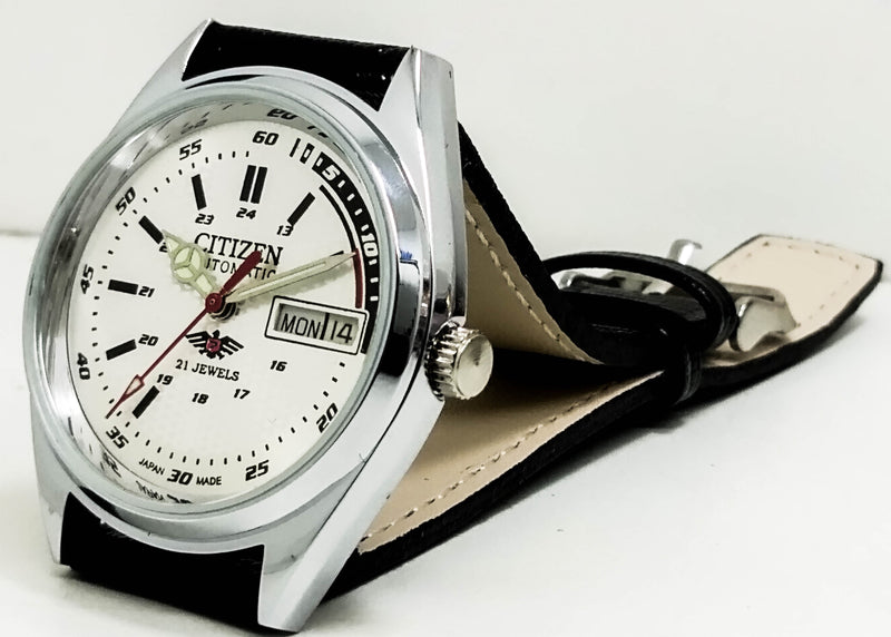 Citizen Automatic 8200 Movement stainless steel Japan Made 21 Jewels Men s Wrist Watch