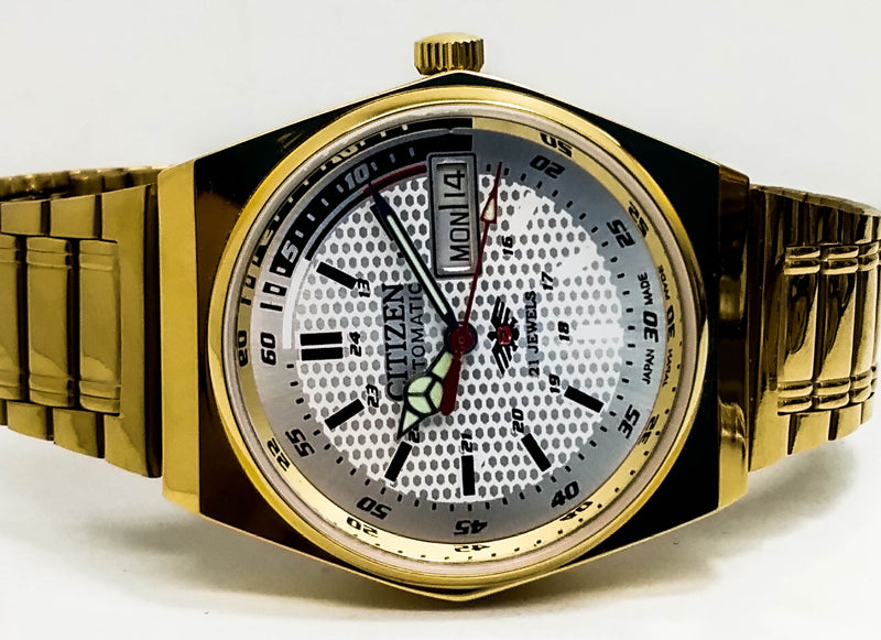 Citizen Automatic 8200 Movement stainless steel Japan Made 21 Jewels Men s Wrist Watch ₹ 3,008.21