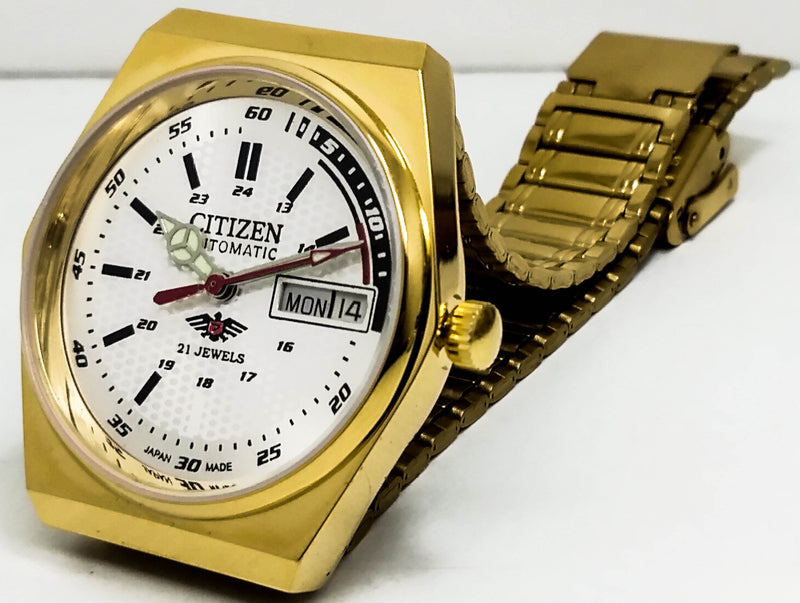 Citizen Automatic 8200 Movement stainless steel Japan Made 21 Jewels Men s Wrist Watch ₹ 3,008.21