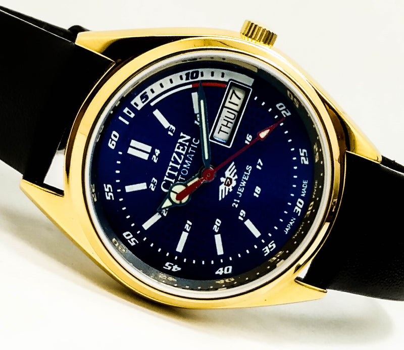 Citizen Automatic 8200 Movement stainless steel Japan Made 21 Jewels Men s Wrist Watch