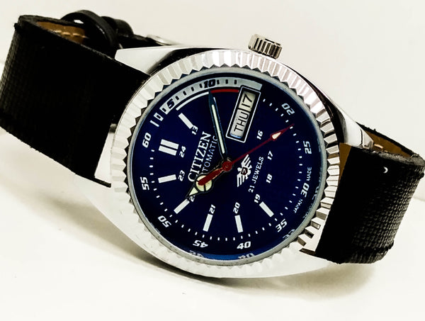 Citizen Automatic 8200 Movement stainless steel Japan Made 21 Jewels Men s Wrist Watch