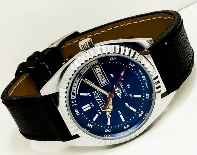 Citizen Automatic 8200 Movement stainless steel Japan Made 21 Jewels Men s Wrist Watch