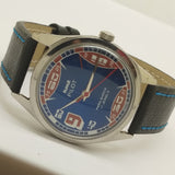Hmt Pilot Mechanical Handwinding Movement leather Jewels Analog Dial Wrist Watch For Me