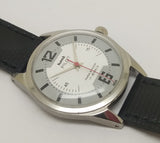 Hmt Pilot Mechanical Handwinding Movement leather Jewels Analog Dial Wrist Watch For Me