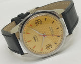 Hmt Pilot Mechanical Handwinding Movement leather Jewels Analog Dial Wrist Watch For Me
