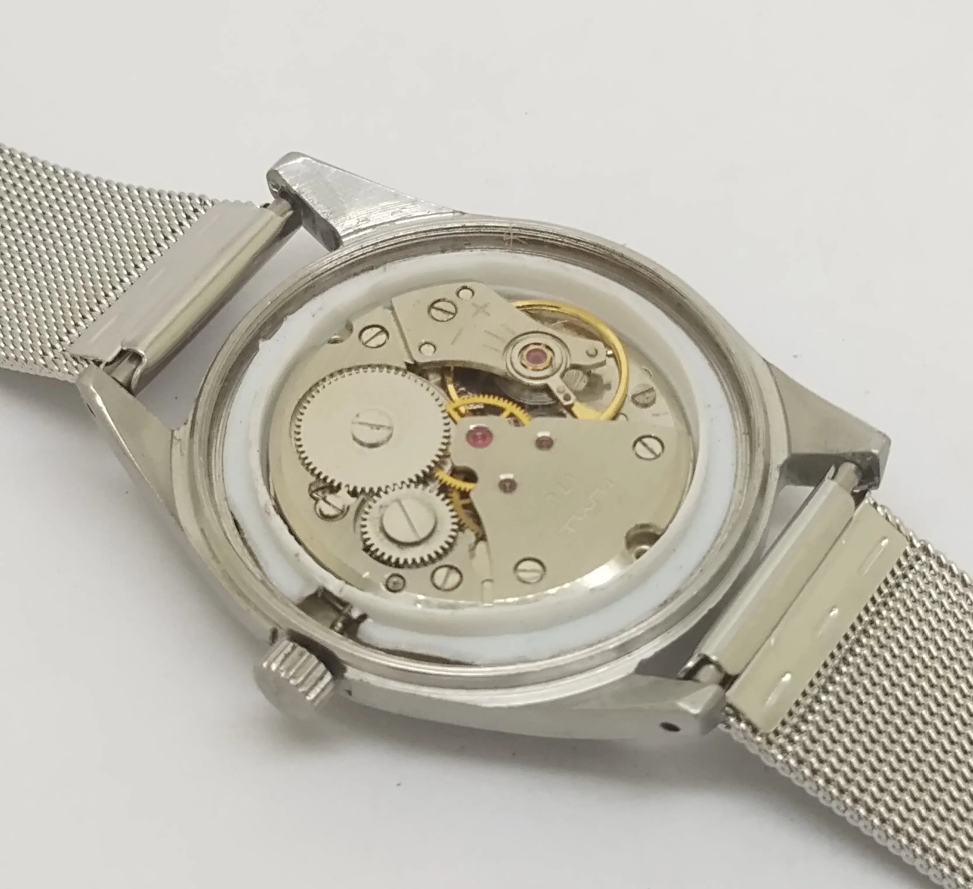 Hmt Pilot Mechanical Handwinding Movement stainless Steel Para Shock 17 Jewels Analog Dial Wrist Watch For Men National Watches