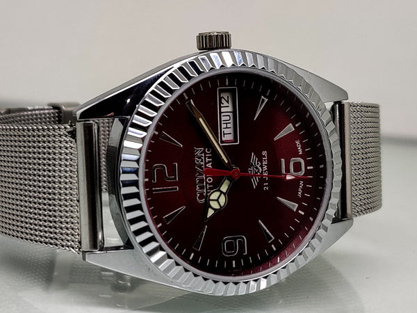 Citizen Automatic 8200 Movement stainless steel Japan Made 21 Jewels Men s Wrist Watch