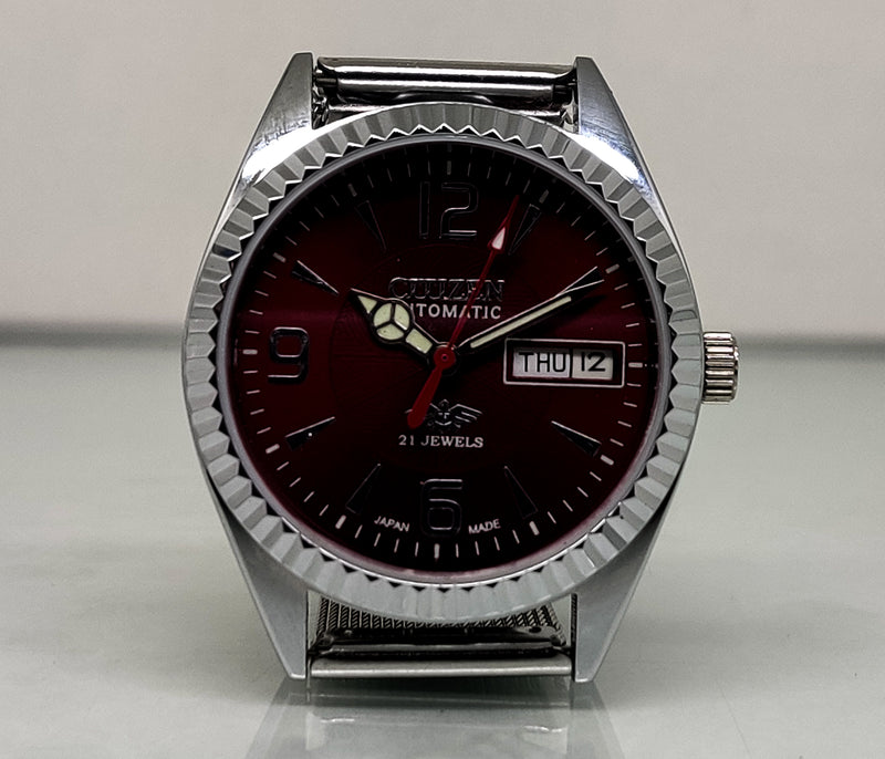 Citizen Automatic 8200 Movement stainless steel Japan Made 21 Jewels Men s Wrist Watch