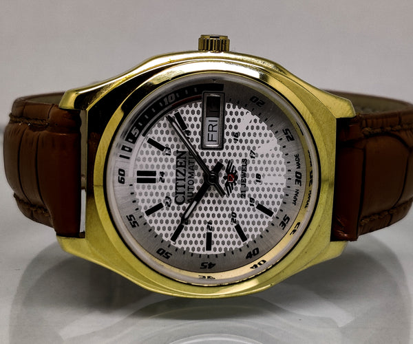 CITIZEN AUTOMATIC 8200 MOVEMENT STAINLESS STEEL JAPAN MADE 21 JEWELS MEN S WRIST WATCH