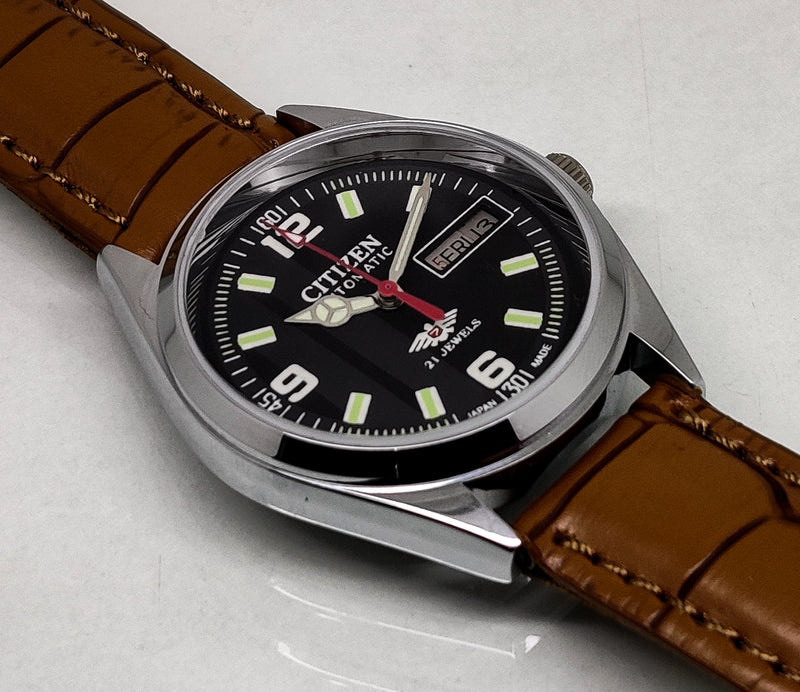 Citizen Automatic 8200 Movement stainless steel Japan Made 21 Jewels Men s Wrist Watch