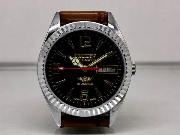 Citizen Automatic 8200 Movement stainless steel Japan Made 21 Jewels Men s Wrist Watch