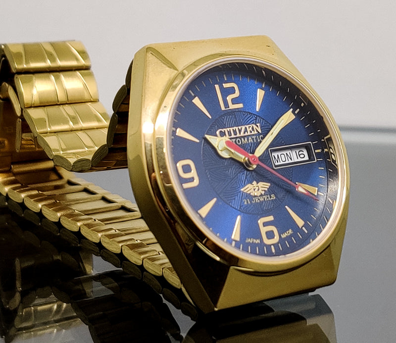 CITIZEN AUTOMATIC 8200 MOVEMENT STAINLESS STEEL JAPAN MADE 21 JEWELS MEN S WRIST WATCH