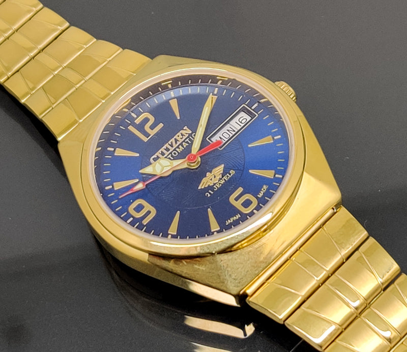 CITIZEN AUTOMATIC 8200 MOVEMENT STAINLESS STEEL JAPAN MADE 21 JEWELS MEN S WRIST WATCH