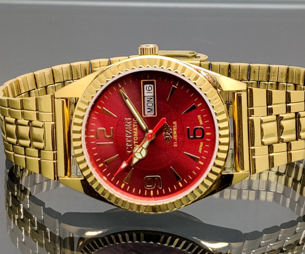 CITIZEN AUTOMATIC 8200 MOVEMENT STAINLESS STEEL JAPAN MADE 21 JEWELS MEN S WRIST WATCH