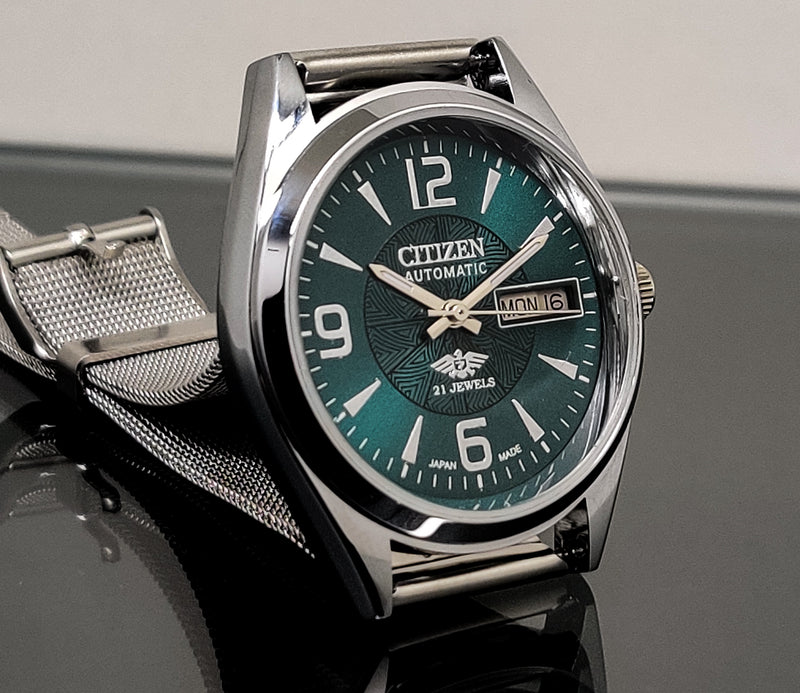 Citizen Automatic 8200 Movement stainless steel Japan Made 21 Jewels Men s Wrist Watch