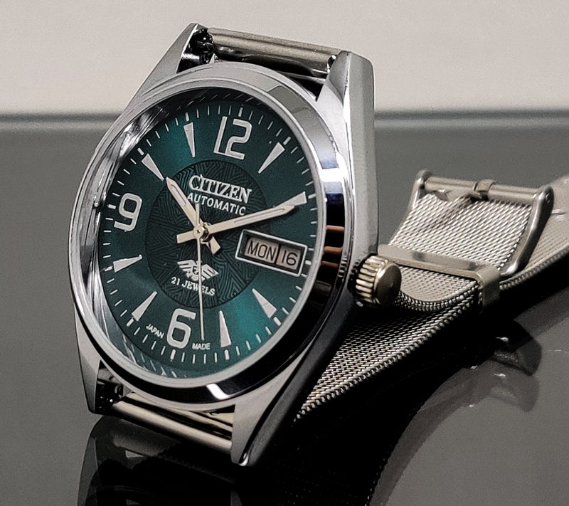 Citizen Automatic 8200 Movement stainless steel Japan Made 21 Jewels Men s Wrist Watch