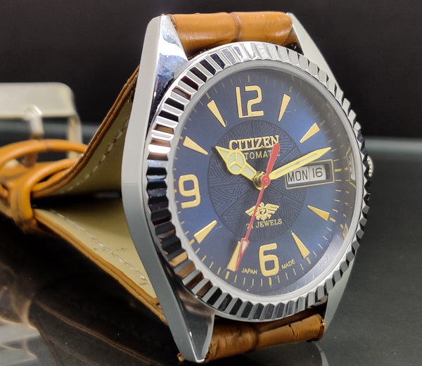 Citizen Automatic 8200 Movement stainless steel Japan Made 21 Jewels Men s Wrist Watch