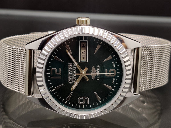 Citizen Automatic 8200 Movement stainless steel Japan Made 21 Jewels Men s Wrist Watch