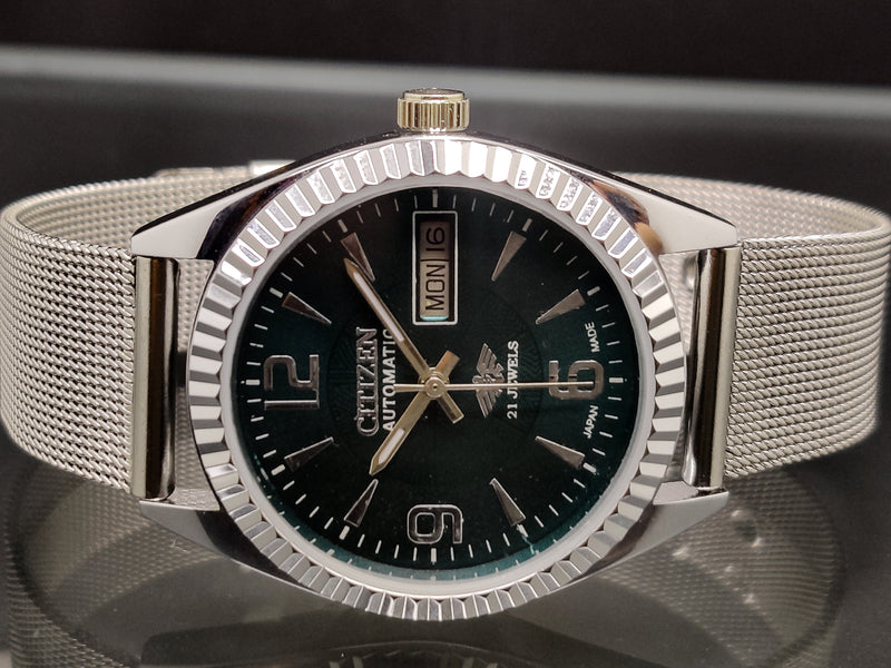 Citizen Automatic 8200 Movement stainless steel Japan Made 21 Jewels Men s Wrist Watch