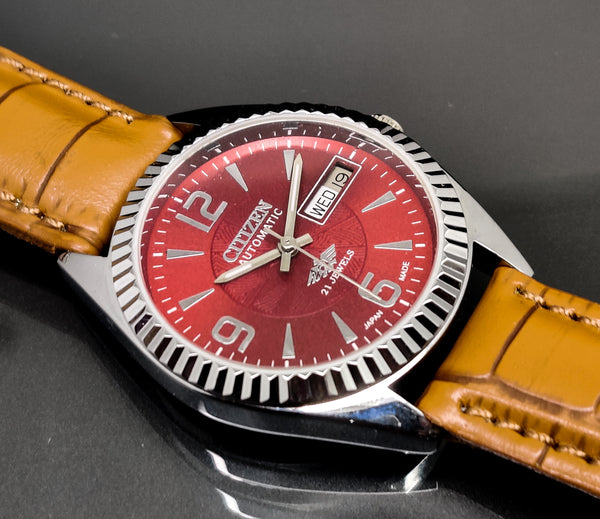 Citizen Automatic 8200 Movement stainless steel Japan Made 21 Jewels Men s Wrist Watch