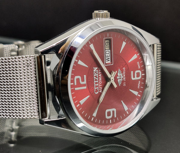 Citizen Automatic 8200 Movement stainless steel Japan Made 21 Jewels Men s Wrist Watch