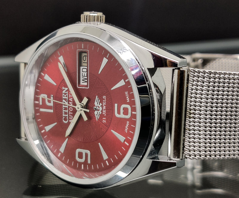 Citizen Automatic 8200 Movement stainless steel Japan Made 21 Jewels Men s Wrist Watch
