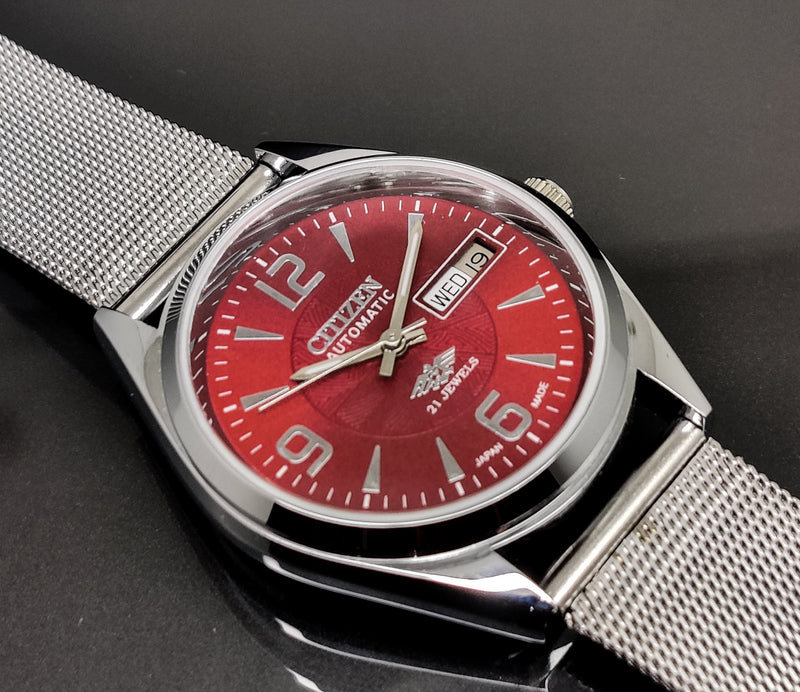 Citizen Automatic 8200 Movement stainless steel Japan Made 21 Jewels Men s Wrist Watch