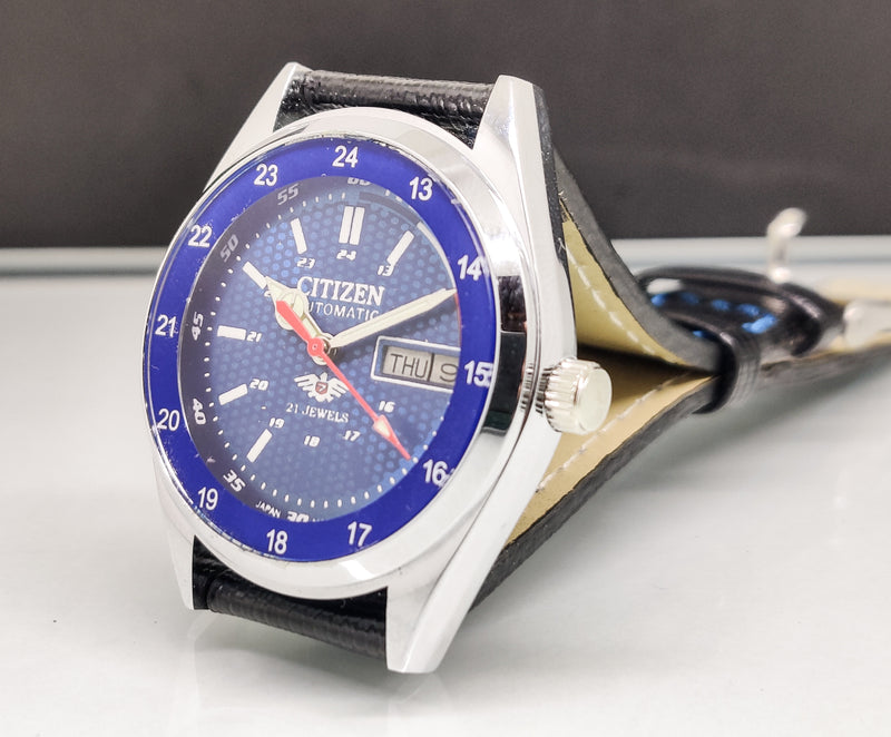 Citizen Automatic 8200 Movement stainless steel Japan Made 21 Jewels Men s Wrist Watch