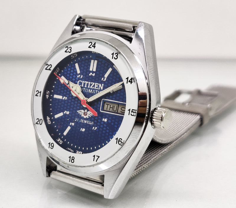 Citizen Automatic 8200 Movement stainless steel Japan Made 21 Jewels Men s Wrist Watch