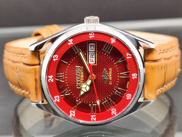 Citizen Automatic 8200 Movement stainless steel Japan Made 21 Jewels Men s Wrist Watch