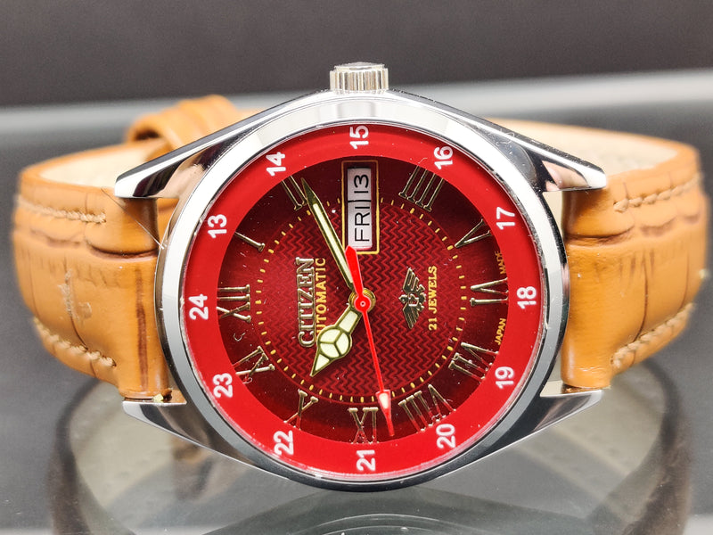 Citizen Automatic 8200 Movement stainless steel Japan Made 21 Jewels Men s Wrist Watch