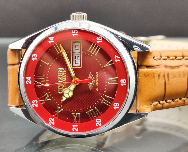 Citizen Automatic 8200 Movement stainless steel Japan Made 21 Jewels Men s Wrist Watch