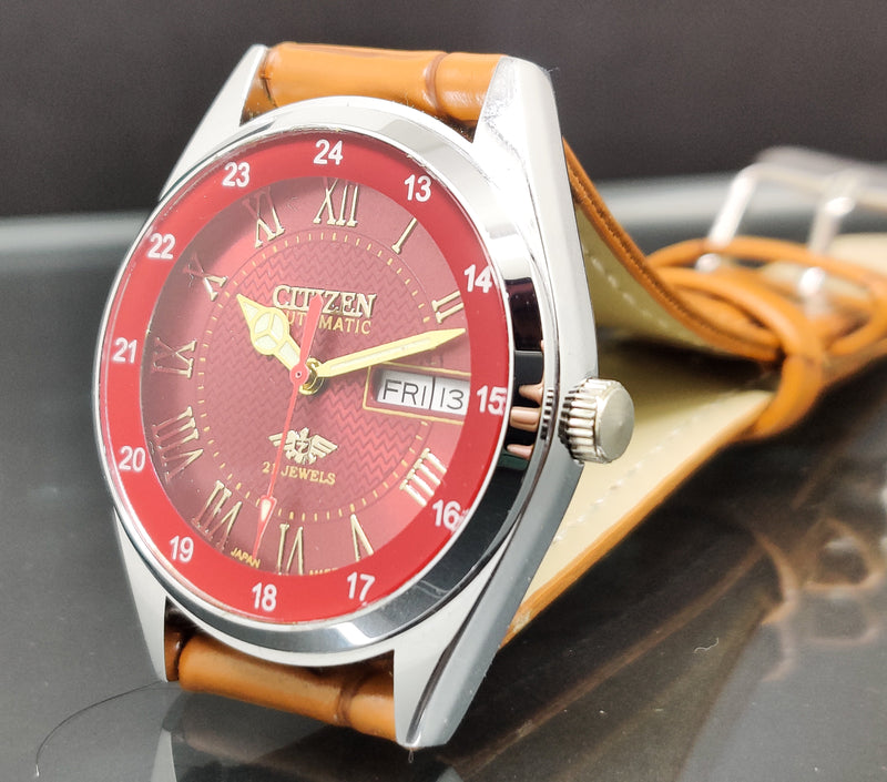 Citizen Automatic 8200 Movement stainless steel Japan Made 21 Jewels Men s Wrist Watch