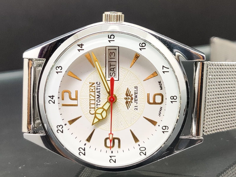 Citizen Automatic 8200 Movement stainless steel Japan Made 21 Jewels Men s Wrist Watch