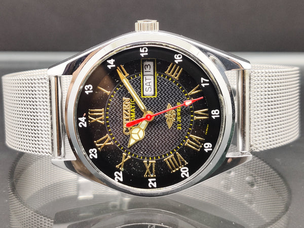 Citizen Automatic 8200 Movement stainless steel Japan Made 21 Jewels Men s Wrist Watch