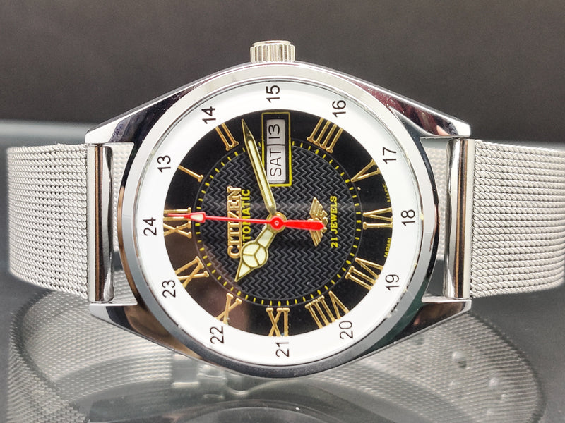 Citizen Automatic 8200 Movement stainless steel Japan Made 21 Jewels Men s Wrist Watch