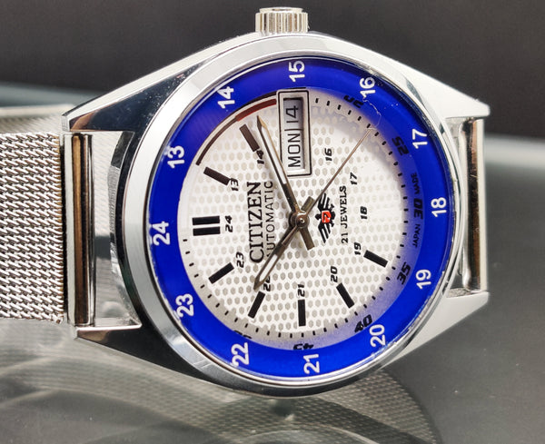 Citizen Automatic 8200 Movement stainless steel Japan Made 21 Jewels Men s Wrist Watch