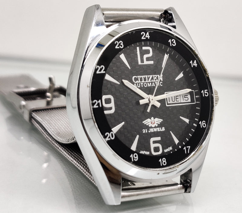 Citizen Automatic 8200 Movement stainless steel Japan Made 21 Jewels Men s Wrist Watch