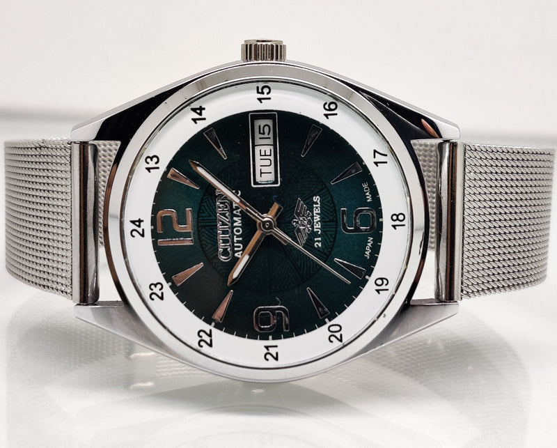 Citizen Automatic 8200 Movement stainless steel Japan Made 21 Jewels Men s Wrist Watch