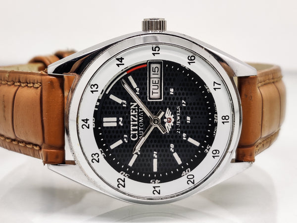 Citizen Automatic 8200 Movement stainless steel Japan Made 21 Jewels Men s Wrist Watch