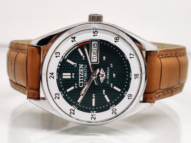 Citizen Automatic 8200 Movement stainless steel Japan Made 21 Jewels Men s Wrist Watch
